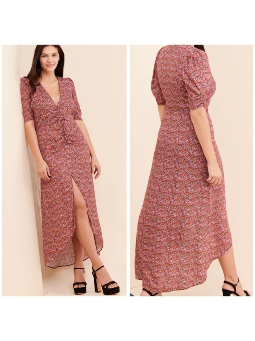Revolve Afrm Jasmine Ditsy Floral Print Dress